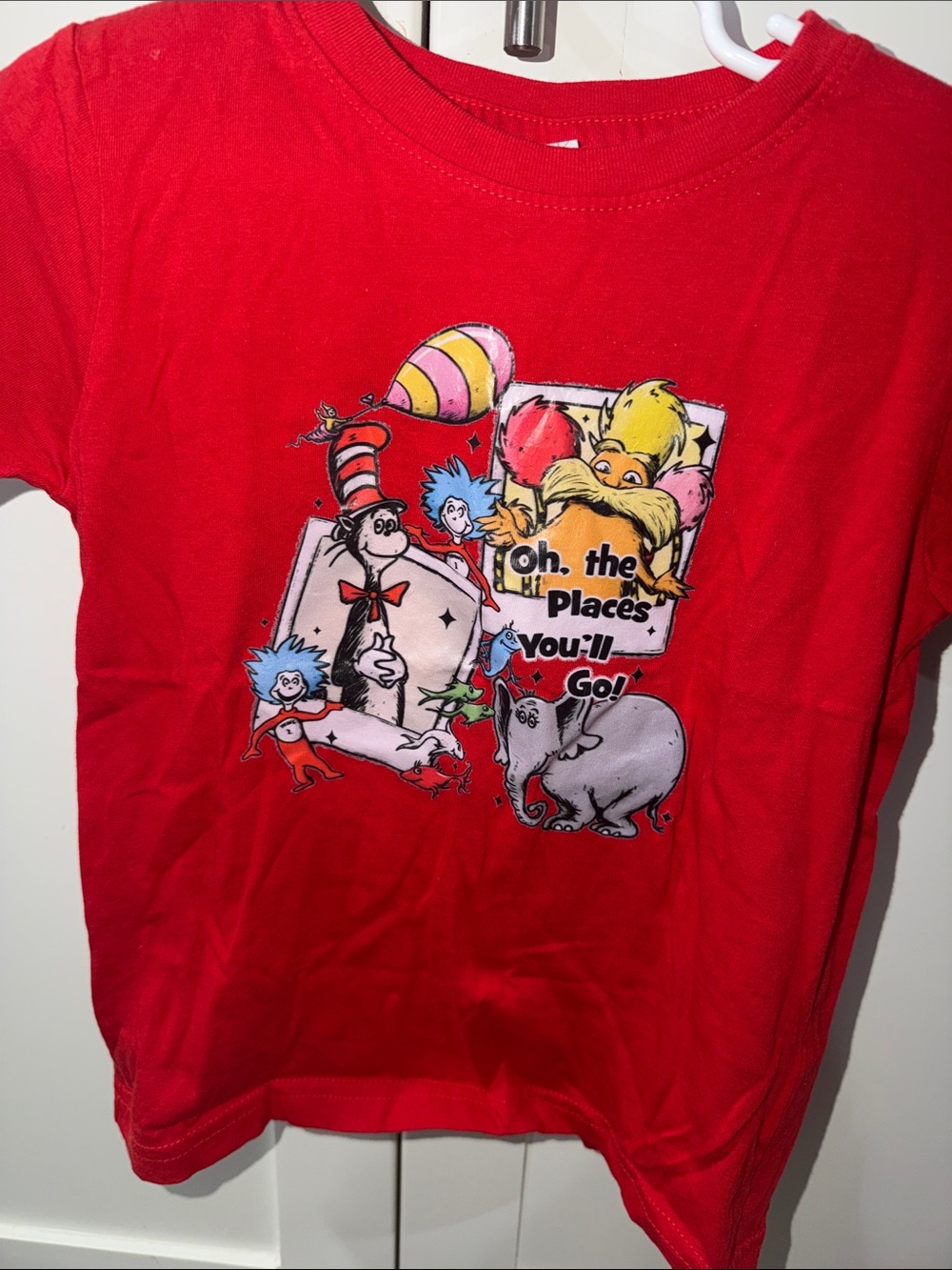 Rabbit Skins Red Graphic Kids' Short Sleeve Tee